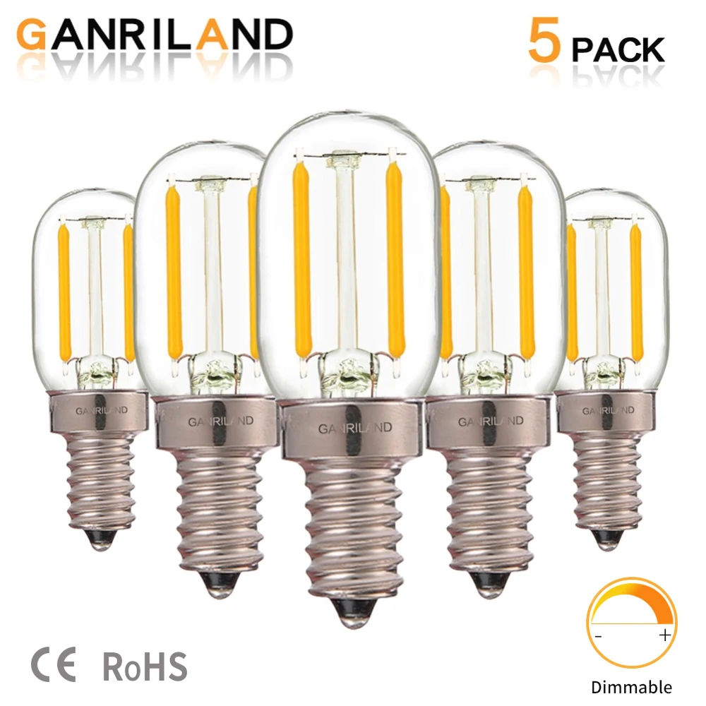 Ganriland Dimmable T20 Tubular Lamp Edison LED Filament Night Bulb 1W 2200K E12 E14 Base 110V 220VAC Decorative Pendant Lighting
Ganriland Dimmable T20 Tubular Lamp Edison LED Filament Night Bulb 1W 2200K E12 E14 Base 110V 220VAC Decorative Pendant Lighting