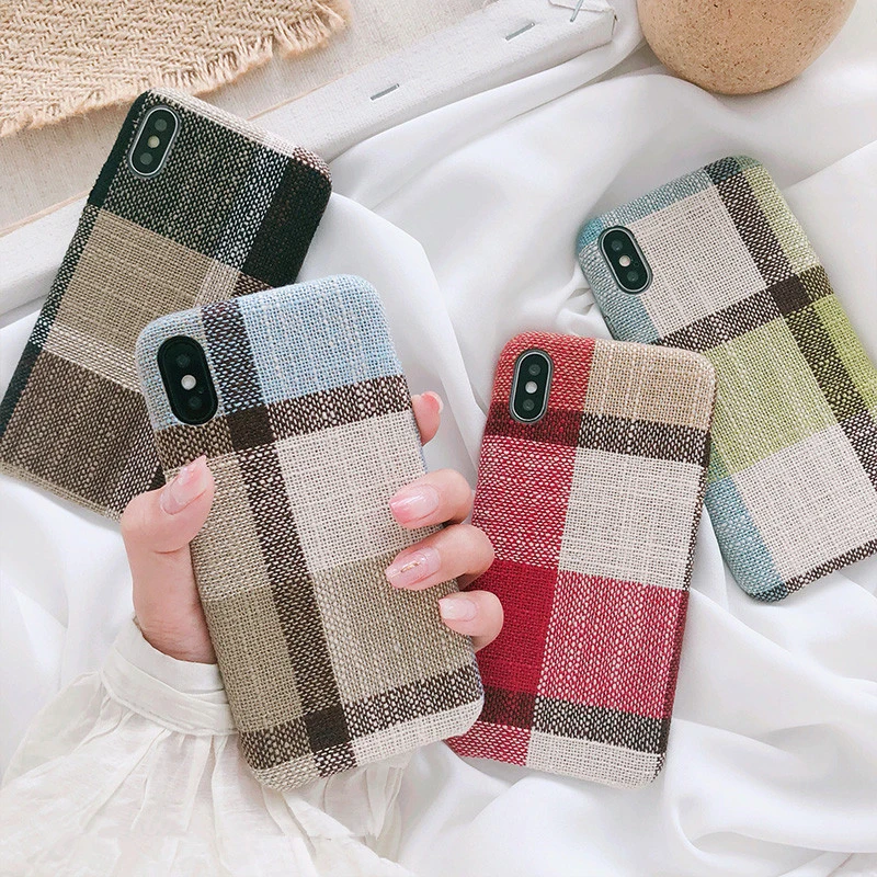 Cloth Texture Soft TPU Phone Case For iPhone 7 8 6 6s Plus Case Ultra-thin Canvas Grid Pattern Phone Case For iPhone X XS Max XR
Cloth Texture Soft TPU Phone Case For iPhone 7 8 6 6s Plus Case Ultra-thin Canvas Grid Pattern Phone Case For iPhone X XS Max XR