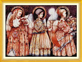 Free DIY Cross-stitch 11&14CT Christmas Eve Angels Counted Cross Stitch Kits for Ribbon Embroidery Knitting Needles Patchwork
Free DIY Cross-stitch 11&14CT Christmas Eve Angels Counted Cross Stitch Kits for Ribbon Embroidery Knitting Needles Patchwork