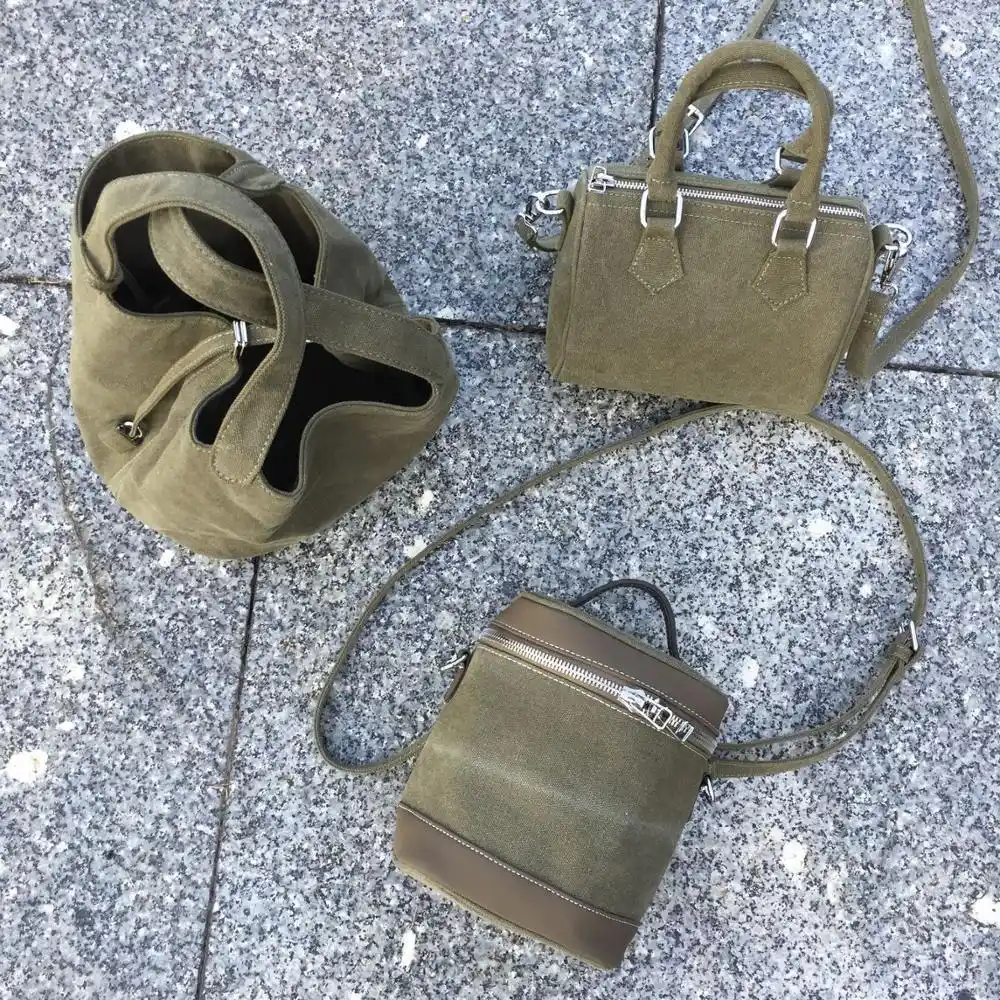 army green suitcase