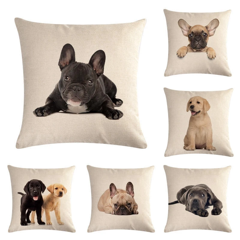 Cute Dog Printed Cushion Cover Labrador Golden Retriever Linen Decorative Throw Pillows Cover Home Decor Sofa Car Cushions Case
Cute Dog Printed Cushion Cover Labrador Golden Retriever Linen Decorative Throw Pillows Cover Home Decor Sofa Car Cushions Case