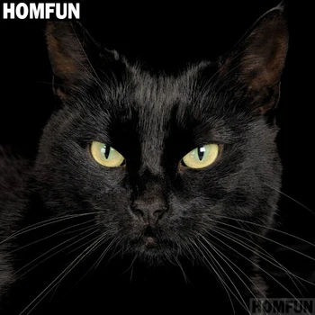 HOMFUN Full Square/Round Drill 5D DIY Diamond Painting "Black cat" 3D Embroidery Cross Stitch 5D Decor Gift A00653
HOMFUN Full Square/Round Drill 5D DIY Diamond Painting "Black cat" 3D Embroidery Cross Stitch 5D Decor Gift A00653