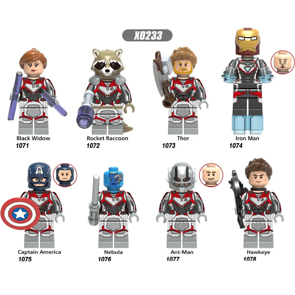 8pcs/lot Marvel Avengers Endgame War Captain America Building Blocks Kit Bricks Classic Movie Model Kids Toy Compatible Legoings
8pcs/lot Marvel Avengers Endgame War Captain America Building Blocks Kit Bricks Classic Movie Model Kids Toy Compatible Legoings