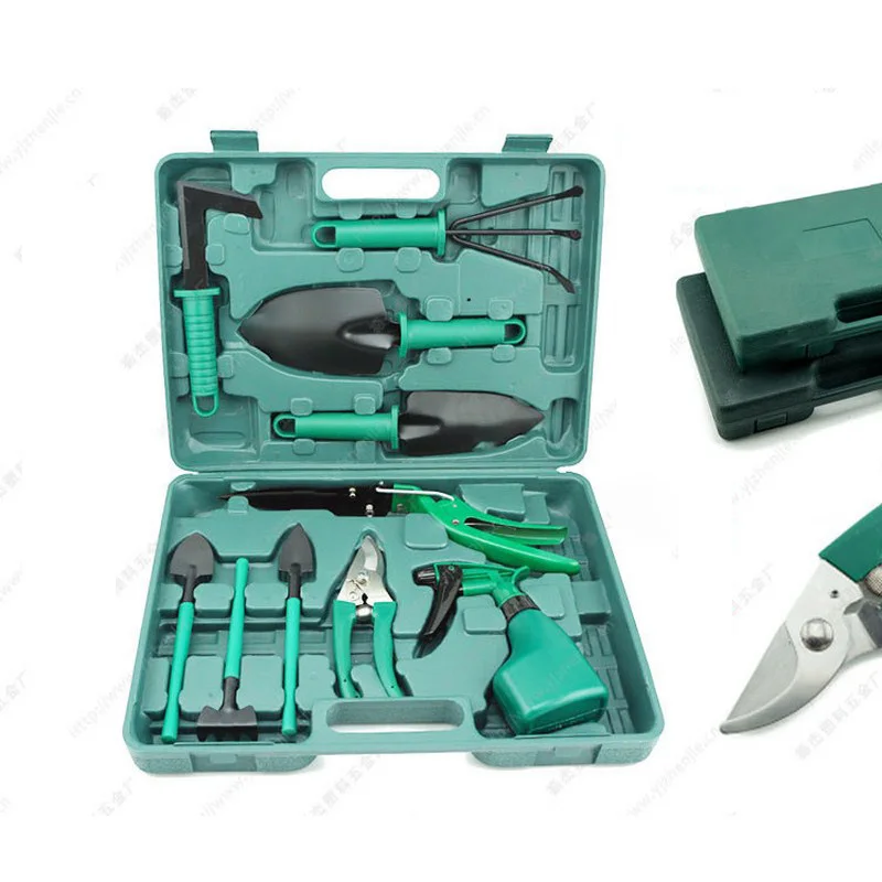 5/10 Pcs Garden Tool Set Shovel Rake Clippers Household Multifunctional Kit Garden Planting Plastic Case Packing Hand Tools Set
5/10 Pcs Garden Tool Set Shovel Rake Clippers Household Multifunctional Kit Garden Planting Plastic Case Packing Hand Tools Set