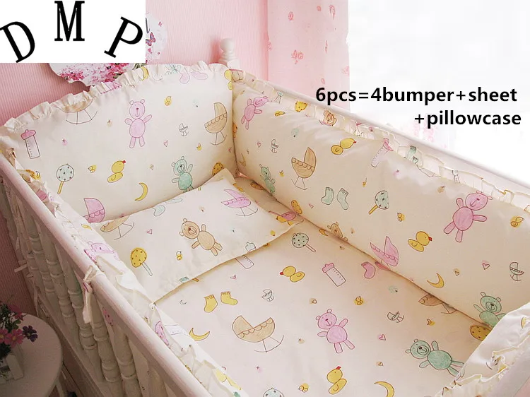 Promotion! 6PCS Baby bedding sets bumper,100% cotton cartoon crib baby bumper (bumpers+sheet+pillow cover)
Promotion! 6PCS Baby bedding sets bumper,100% cotton cartoon crib baby bumper (bumpers+sheet+pillow cover)