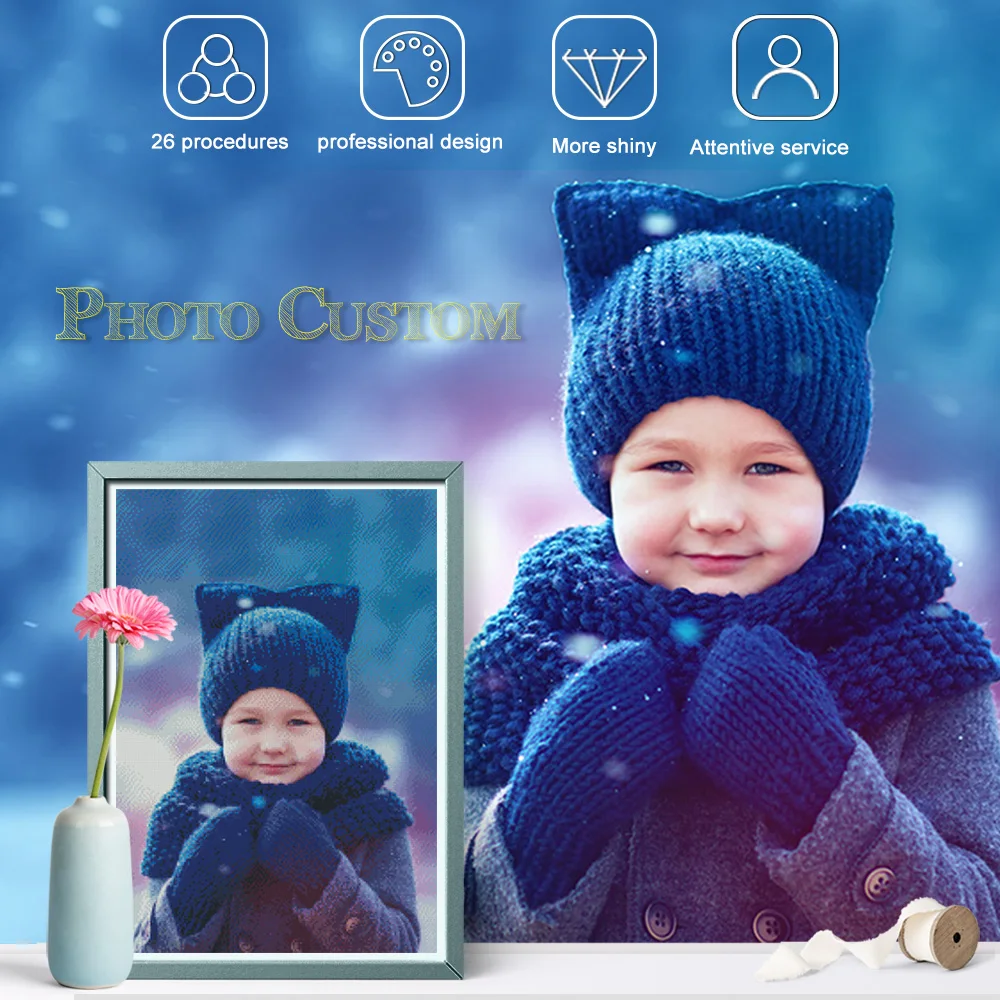 Fuyun 5D PHOTO CUSTOM Diamond Painting Kit Full Round Drill Cross-stitch 3D Diamond Mosaic Rhinestone Picture Diamond Embroidery
Fuyun 5D PHOTO CUSTOM Diamond Painting Kit Full Round Drill Cross-stitch 3D Diamond Mosaic Rhinestone Picture Diamond Embroidery