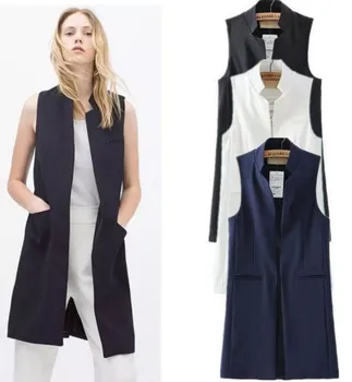 NIFULLAN Women Waistcoat Sleeveless Jacket Coat Long Vest Solid Colete Cardigan Outwear For Famale Back Split Casual Tops Roupa
NIFULLAN Women Waistcoat Sleeveless Jacket Coat Long Vest Solid Colete Cardigan Outwear For Famale Back Split Casual Tops Roupa