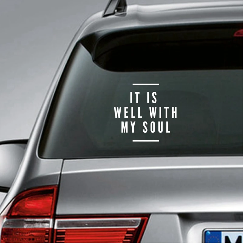 It Is Well With My Soul Car Sticker