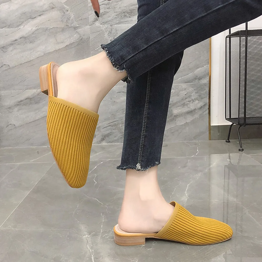 Summer Baotou Half Slippers Woven Slip-On Sandals Fashion Low With Female Slippers Hemp Shallow Black Beige Yellow Casual style
Summer Baotou Half Slippers Woven Slip-On Sandals Fashion Low With Female Slippers Hemp Shallow Black Beige Yellow Casual style