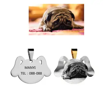 Customizable Dog ID Tags Stainless Steel Pet ID Tags for dogs Collar Accessories Dog Tag Engraved Picture Name Tel Tag U3
Customizable Dog ID Tags Stainless Steel Pet ID Tags for dogs Collar Accessories Dog Tag Engraved Picture Name Tel Tag U3