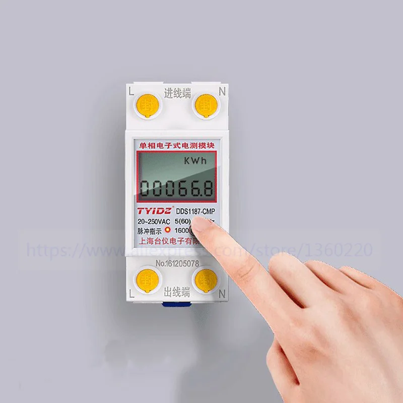 Touch type din energy meter ampere , voltage and kWh meter 0.1-99999.9kWh 20-250V AC 0.1-60A din type A,V,Kwh meter din LCD
Touch type din energy meter ampere , voltage and kWh meter 0.1-99999.9kWh 20-250V AC 0.1-60A din type A,V,Kwh meter din LCD