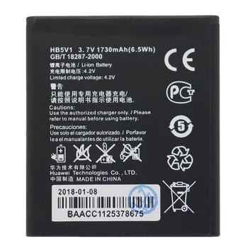 Replacement Phone Battery HB5V1 For Huawei Y300 Y300C Y511 Y500 T8833 U8833 G350 Y535C Y516 1730mAh
Replacement Phone Battery HB5V1 For Huawei Y300 Y300C Y511 Y500 T8833 U8833 G350 Y535C Y516 1730mAh