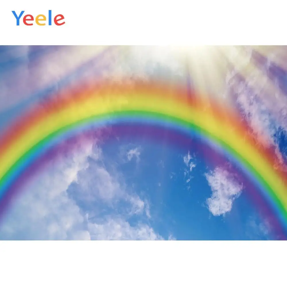 Yeele Landscape Bedhead Rainbow Blue Sky White Cloud Photography Backdrop Personalized Photographic Backgrounds For Photo Studio
Yeele Landscape Bedhead Rainbow Blue Sky White Cloud Photography Backdrop Personalized Photographic Backgrounds For Photo Studio