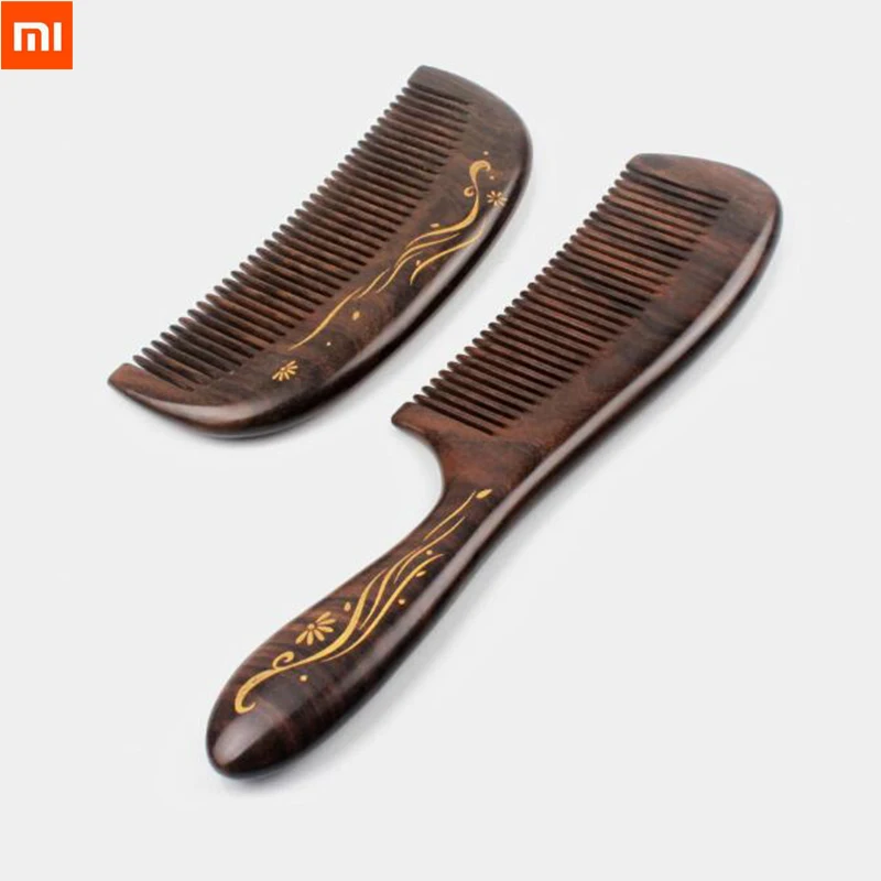 

Best Gift Xiaomi Xinzhi Healthy Natural Log Comb No Static Pocket Wooden Comb Hand Made Professional Hair Styling Tool For Woman