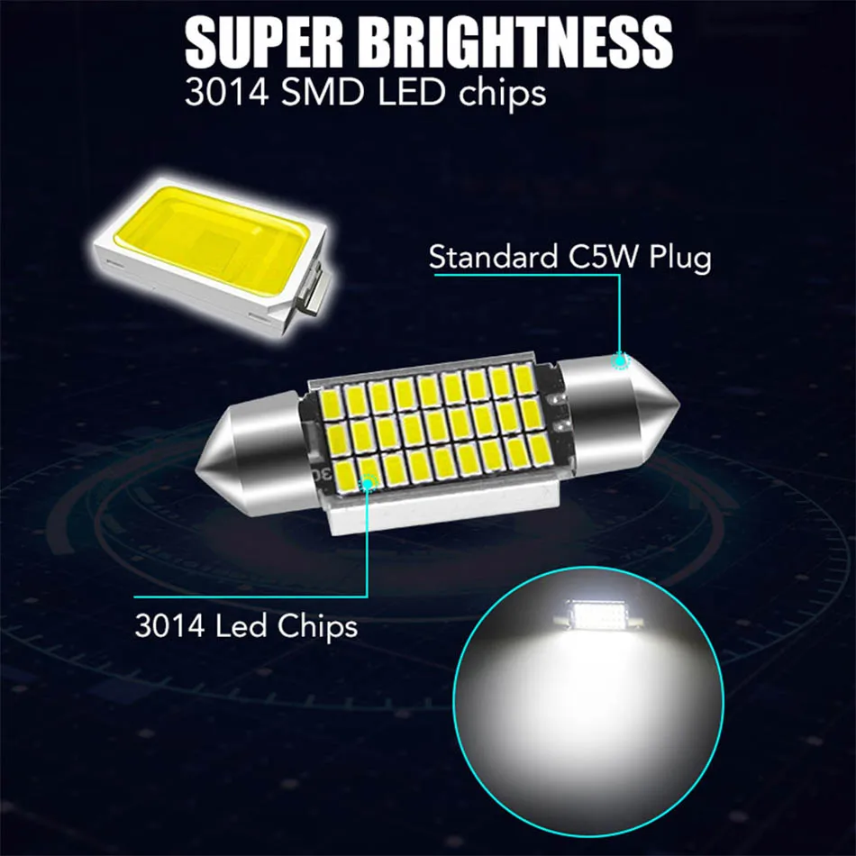 Original C5W triple Row led signal lamp (2)