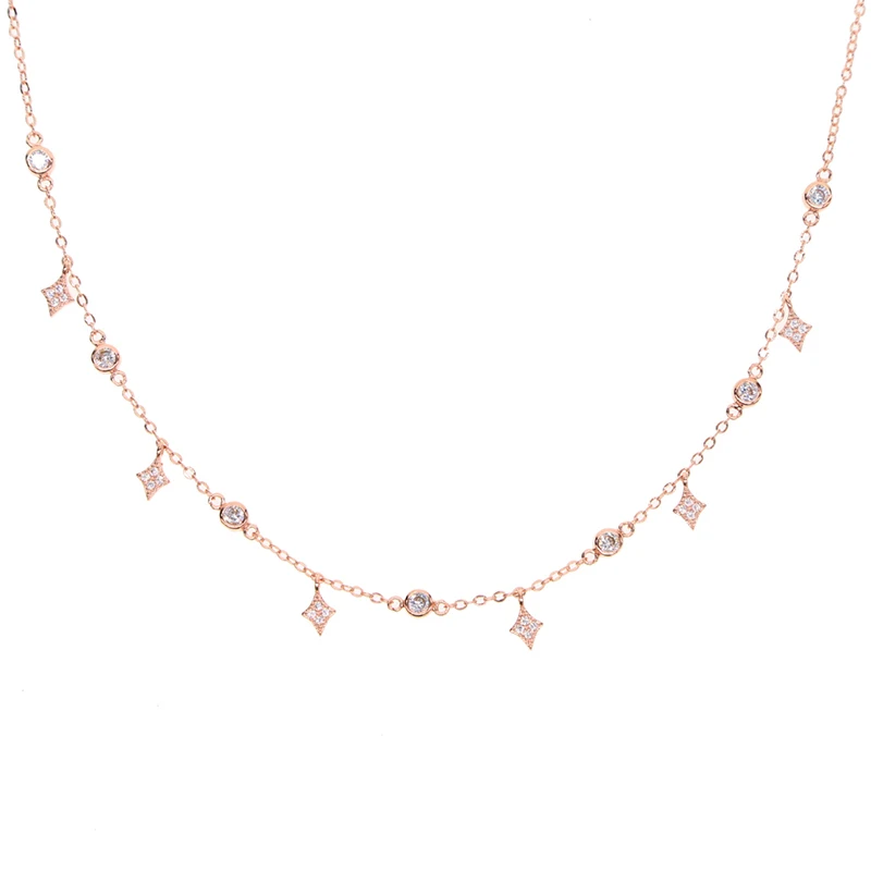 2018-Designs-Cubic-Zirconia-Crystal-Gold-White-Rose-Gold-Silver-Color-dangle-star-cz-drop-Choker (1)