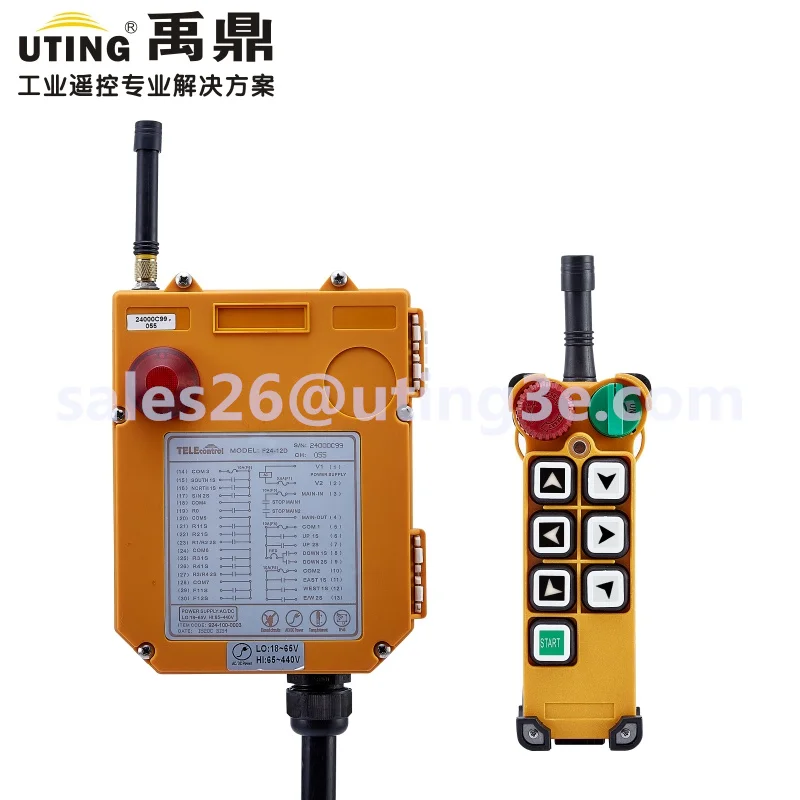 Nice F24-6S industrial wireless remote control universal radio remote control distance for overhead crane AC/DC
Nice F24-6S industrial wireless remote control universal radio remote control distance for overhead crane AC/DC