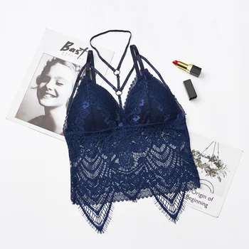 Women Lace Embroidered Underwear Push Up Wireless Lace Bralette Top Summer Women Camisole
Women Lace Embroidered Underwear Push Up Wireless Lace Bralette Top Summer Women Camisole