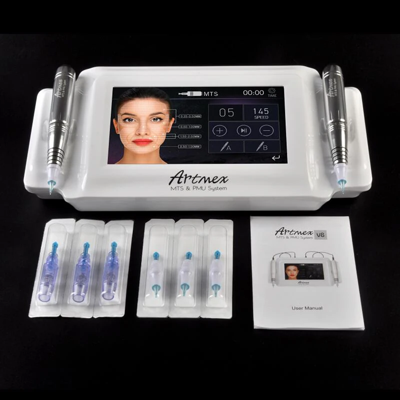 2018 7 inch touch screen Permanent Makeup Tattoo Machine Eyebrow Lip Rotary Pen Artmex V8 MTS&PMU System 2pcs electric handpiece
2018 7 inch touch screen Permanent Makeup Tattoo Machine Eyebrow Lip Rotary Pen Artmex V8 MTS&PMU System 2pcs electric handpiece