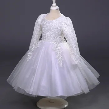 New Girls Children Princess Dress Wear Long Sleeved Dress Kids Clothing Lace Mesh White
New Girls Children Princess Dress Wear Long Sleeved Dress Kids Clothing Lace Mesh White