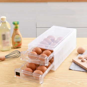1PC Egg Storage Box 24 Grid Double Layer Transparent Organizer Box Capacity Refrigerator Eggs Storage Container Holder Carrier
1PC Egg Storage Box 24 Grid Double Layer Transparent Organizer Box Capacity Refrigerator Eggs Storage Container Holder Carrier