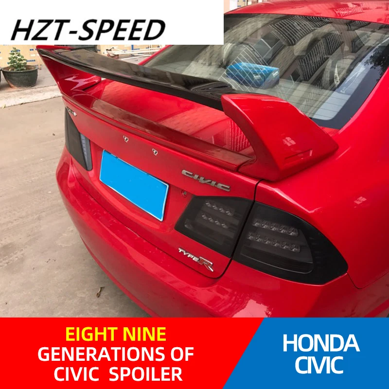 Задний спойлер для HONDA 8 / 9 Generation CIVIC FD2 модифицированный АБС-пластик 2008 - 2015 |