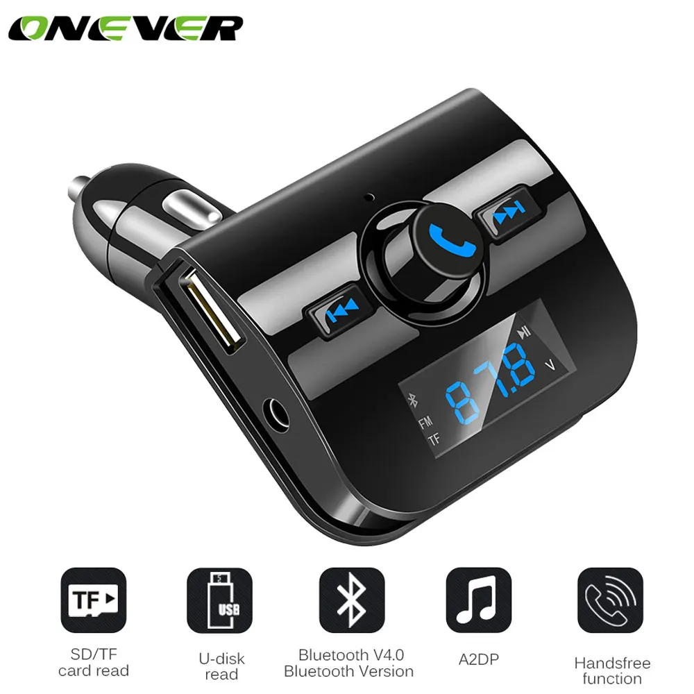 Onever Car MP3 Player Bluetooth Handsfree Kit Wireless Bluetooth FM Transmitter Audio Modulator LCD Screen USB Charger TF Slot
Onever Car MP3 Player Bluetooth Handsfree Kit Wireless Bluetooth FM Transmitter Audio Modulator LCD Screen USB Charger TF Slot