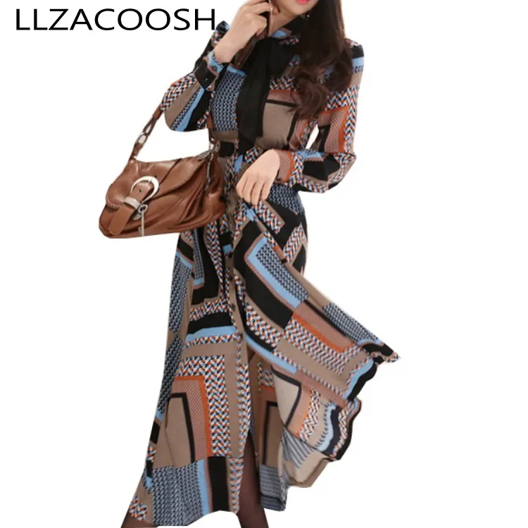 Vintage Print Elegant Long Dress Women 2019 Spring Single-breasted Shirt Dresses Big Swing Ankle-length Dresses Vestidos
Vintage Print Elegant Long Dress Women 2019 Spring Single-breasted Shirt Dresses Big Swing Ankle-length Dresses Vestidos