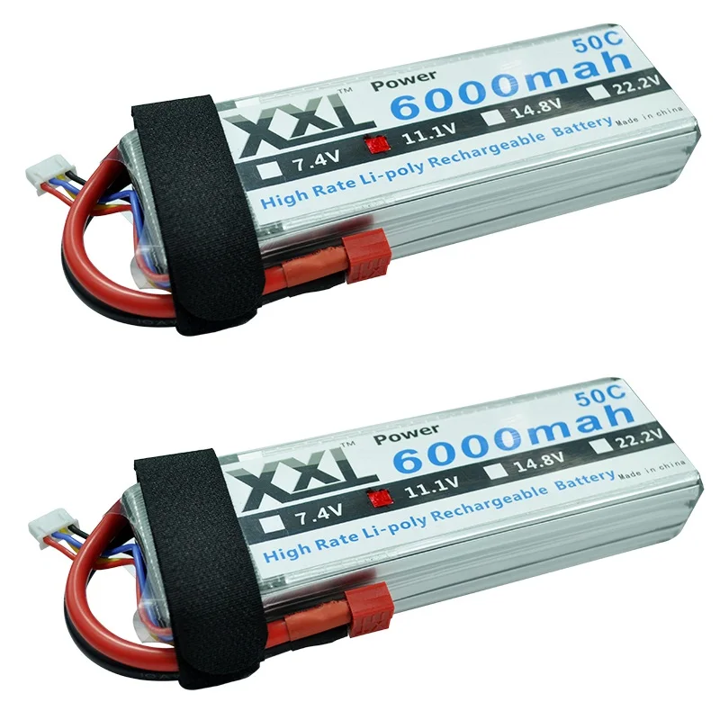 2pcs XXL 6000mAh 11.1V 3S 50C Max 100C LiPo Battery Rechargeable for Helicopter Boat Car quadcopter
2pcs XXL 6000mAh 11.1V 3S 50C Max 100C LiPo Battery Rechargeable for Helicopter Boat Car quadcopter