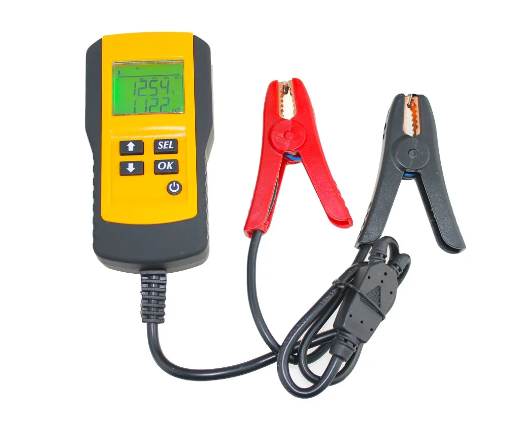 Digital Automotive 12V Car starter Battery Tester Analyzer with Life Percentage,Voltage, Resistance and CCA Value for various
Digital Automotive 12V Car starter Battery Tester Analyzer with Life Percentage,Voltage, Resistance and CCA Value for various