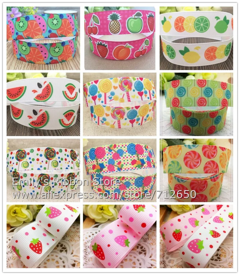 Fruit printed grosgrain ribbon diy Bow Clothing Gift Wrap ribbon tape Bakery packing material 10 yards free shipping
Fruit printed grosgrain ribbon diy Bow Clothing Gift Wrap ribbon tape Bakery packing material 10 yards free shipping