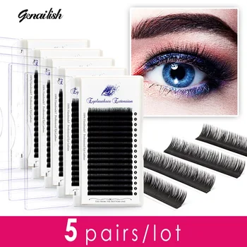 Genailish 5pairs Eyelashes Extesion 16rows/case natural synthetic mink individual eyelash extension Faux mink individual eyelash
Genailish 5pairs Eyelashes Extesion 16rows/case natural synthetic mink individual eyelash extension Faux mink individual eyelash