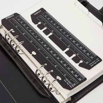 Student Black Dull Polish Six Holes Loose-leaf Notebooks PVC Bookmark Simple Separate Ruler A5/A6/A7 Notebook Separate Rulers
Student Black Dull Polish Six Holes Loose-leaf Notebooks PVC Bookmark Simple Separate Ruler A5/A6/A7 Notebook Separate Rulers