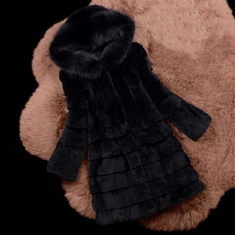 Brand Fur Factory High Quality Pure Real Fur Coat Rabbit Fur Hood With Natural Fox Fur Collar Classical Women Clothes sr630
Brand Fur Factory High Quality Pure Real Fur Coat Rabbit Fur Hood With Natural Fox Fur Collar Classical Women Clothes sr630