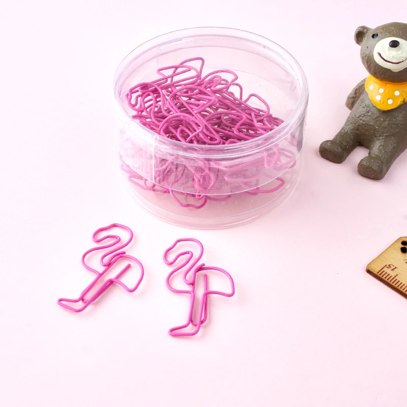 JUGAL 50pcs/lot Funny Kawaii Bookmark Office School Stationery Marking Paper Clips Flamingo Bookmark Metal Binder Paperclip 
JUGAL 50pcs/lot Funny Kawaii Bookmark Office School Stationery Marking Paper Clips Flamingo Bookmark Metal Binder Paperclip