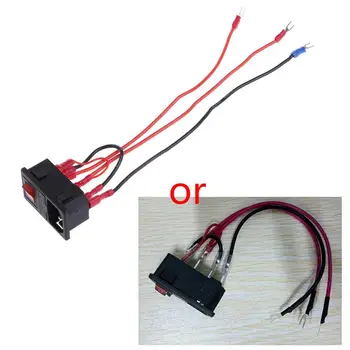 New 220V/110V 15A Inlet Male Plug Power Supply Socket With Fuse Switch 3D Printer Parts C26
New 220V/110V 15A Inlet Male Plug Power Supply Socket With Fuse Switch 3D Printer Parts C26