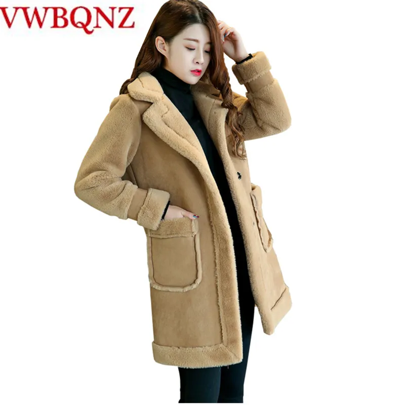 Winter cotton Women Jacket Coat Fashion Slim Deerskin Lamb fur female Outerwear Warm Thick Casual Solid Long Student Jacket Top
Winter cotton Women Jacket Coat Fashion Slim Deerskin Lamb fur female Outerwear Warm Thick Casual Solid Long Student Jacket Top