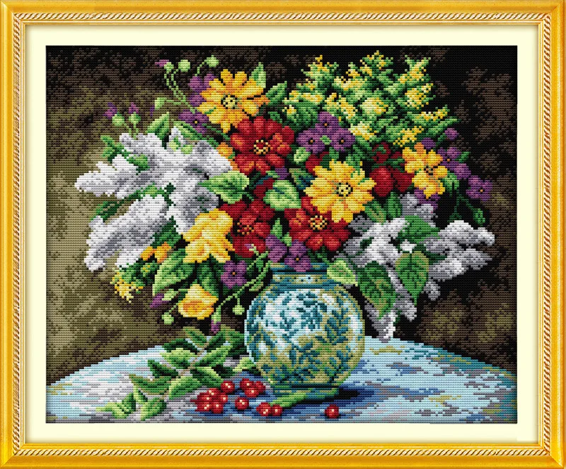 Beautiful vase Printed on Canvas DMC Counted Chinese Cross Stitch Kits printed Cross-stitch set Embroidery Needlework
Beautiful vase Printed on Canvas DMC Counted Chinese Cross Stitch Kits printed Cross-stitch set Embroidery Needlework