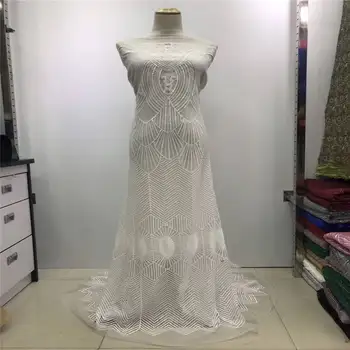 2019 High Quality African Lace Fabric Gold , Royal Blue French Net Embroidery Sequins Tulle Lace Fabric For Nigerian party Dress
2019 High Quality African Lace Fabric Gold , Royal Blue French Net Embroidery Sequins Tulle Lace Fabric For Nigerian party Dress