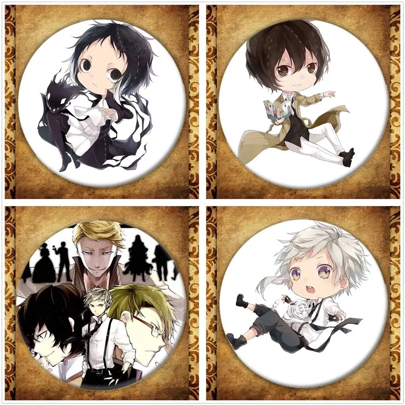 Japanese Anime Bungou Stray Dogs Display Badge Fashion Cartoon Figure Dazai Osamu Brooches Pin Jewelry Accessories Gift
Japanese Anime Bungou Stray Dogs Display Badge Fashion Cartoon Figure Dazai Osamu Brooches Pin Jewelry Accessories Gift