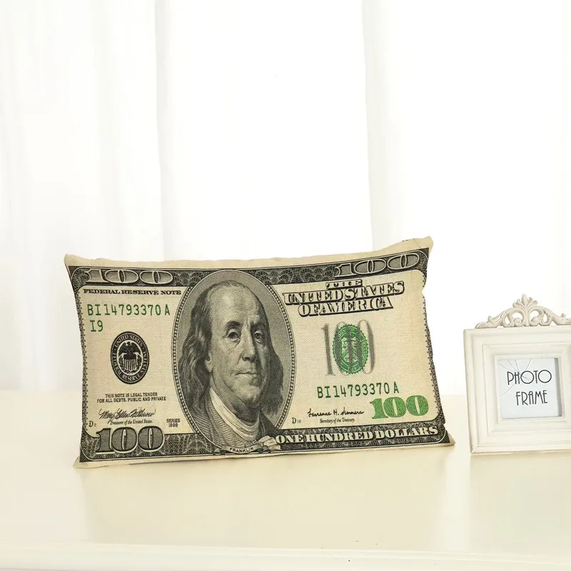 Personalized Banknote Cushion Covers Fashion Creativity Home decoration 30x50 Decorative Beige Linen Pillow Case
Personalized Banknote Cushion Covers Fashion Creativity Home decoration 30x50 Decorative Beige Linen Pillow Case