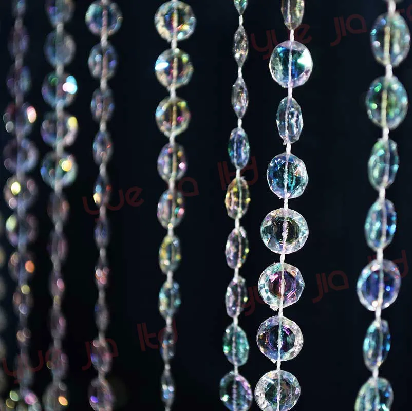 Free shipping 30m/pcs DIY Iridescent Shining Garland Diamond Acrylic Crystal Beads Strand Shimmer Wedding decoration Party Decor 
Free shipping 30m/pcs DIY Iridescent Shining Garland Diamond Acrylic Crystal Beads Strand Shimmer Wedding decoration Party Decor