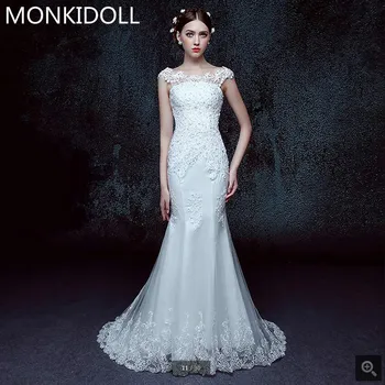 Robe de mariage boho wedding dress 2017 mermaid lace appliques cap sleeve formal wedding gowns slim lace up bride dresses
Robe de mariage boho wedding dress 2017 mermaid lace appliques cap sleeve formal wedding gowns slim lace up bride dresses