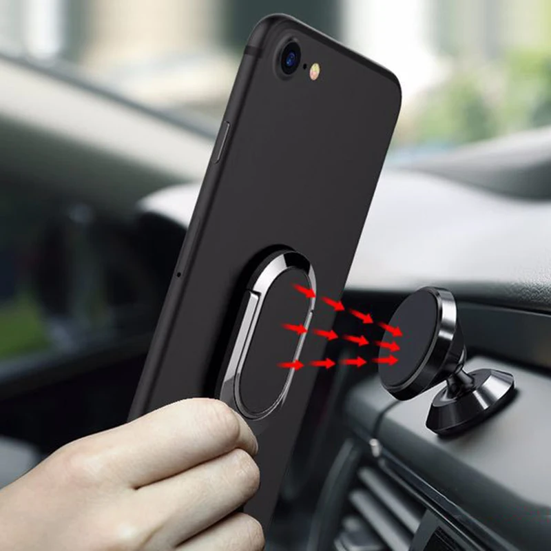 Магнитный держатель телефона в автомобиль вращение на 360 градусов Универсальный