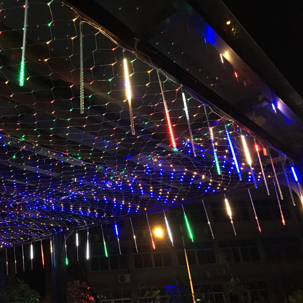 Outdoor 20cm 30cm 50cm 8 Tubes Meteor Shower Rain LED String Lights Waterproof For New Year Christmas Decor Tree With Plug Tail
Outdoor 20cm 30cm 50cm 8 Tubes Meteor Shower Rain LED String Lights Waterproof For New Year Christmas Decor Tree With Plug Tail