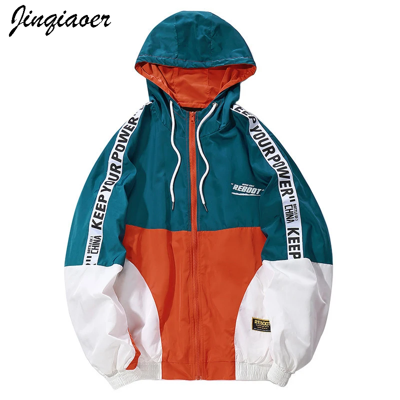 Hip Hop Mens Hooded Windbreaker Jacket Autumn 2018 Casual Vintage Color Block Loose Track Hoodie Jacket Coats StreetwearCE2009/q
Hip Hop Mens Hooded Windbreaker Jacket Autumn 2018 Casual Vintage Color Block Loose Track Hoodie Jacket Coats StreetwearCE2009/q