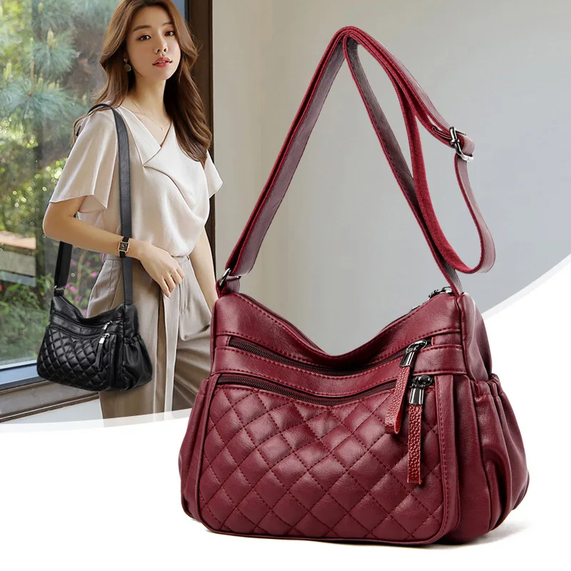Luxury Genuine Cow Leather Women's Shoulder Bag Fashion Crossbody Bag High Quality Soft Cow Leather Handbag
Luxury Genuine Cow Leather Women's Shoulder Bag Fashion Crossbody Bag High Quality Soft Cow Leather Handbag