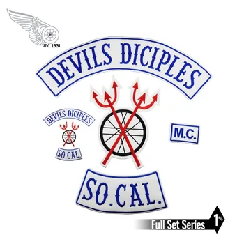 RED DEVILS DICIPLES Embroidery biker patch iron on custom rocker DIY patches for clothing accessories
RED DEVILS DICIPLES Embroidery biker patch iron on custom rocker DIY patches for clothing accessories