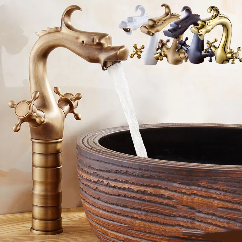All copper antique cold and hot mixer basin faucet antique bath faucet European Garden White Gold faucet single hole
All copper antique cold and hot mixer basin faucet antique bath faucet European Garden White Gold faucet single hole