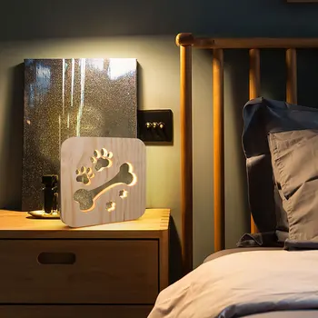 Creative Wooden Bone Night Light Children's Bedroom Decoration Warm Light Romantic LED USB Power Children's Night Light Gift
Creative Wooden Bone Night Light Children's Bedroom Decoration Warm Light Romantic LED USB Power Children's Night Light Gift